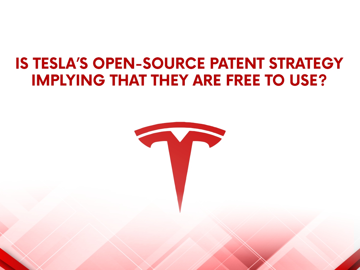 Is Tesla's open source patent strategy implying that they are free to use?
