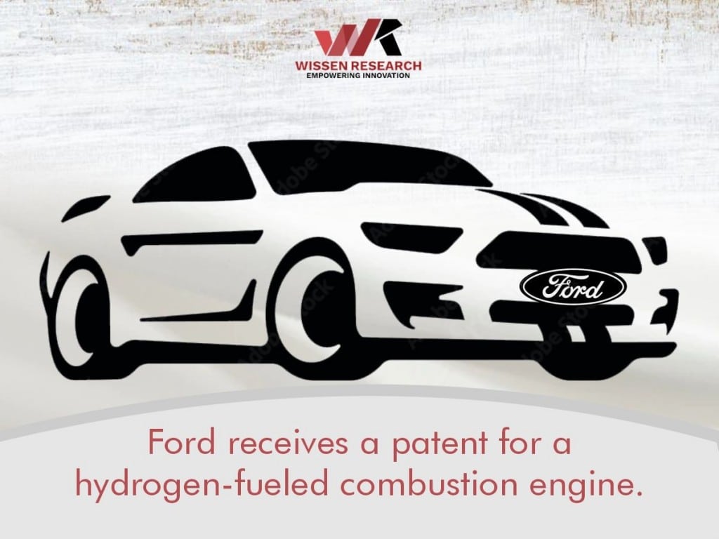 Ford receives a patent for a hydrogen-fueled combustion engine