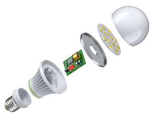 LED lamp package structure