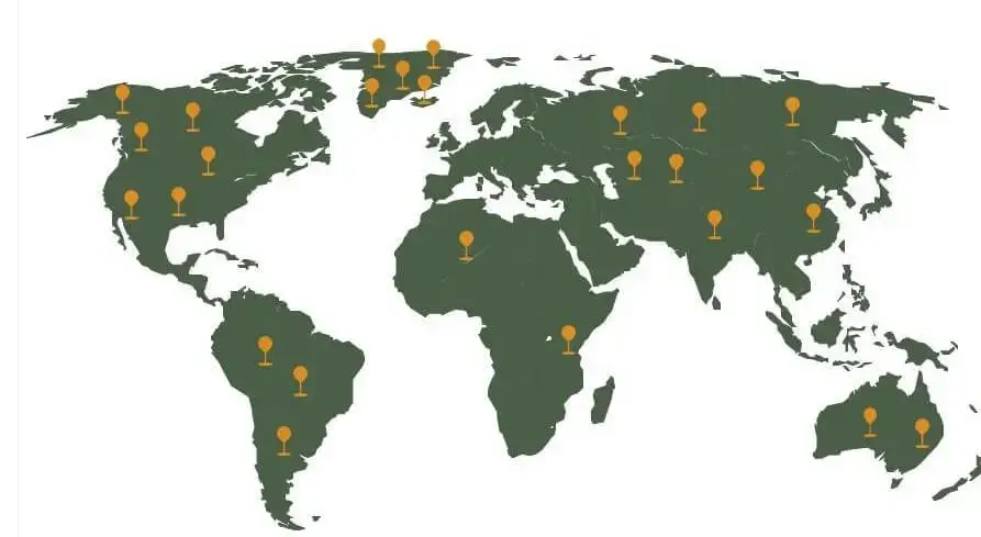 Distribution-by-Key-Geographical-Areas Spinal Mascular Atrophy