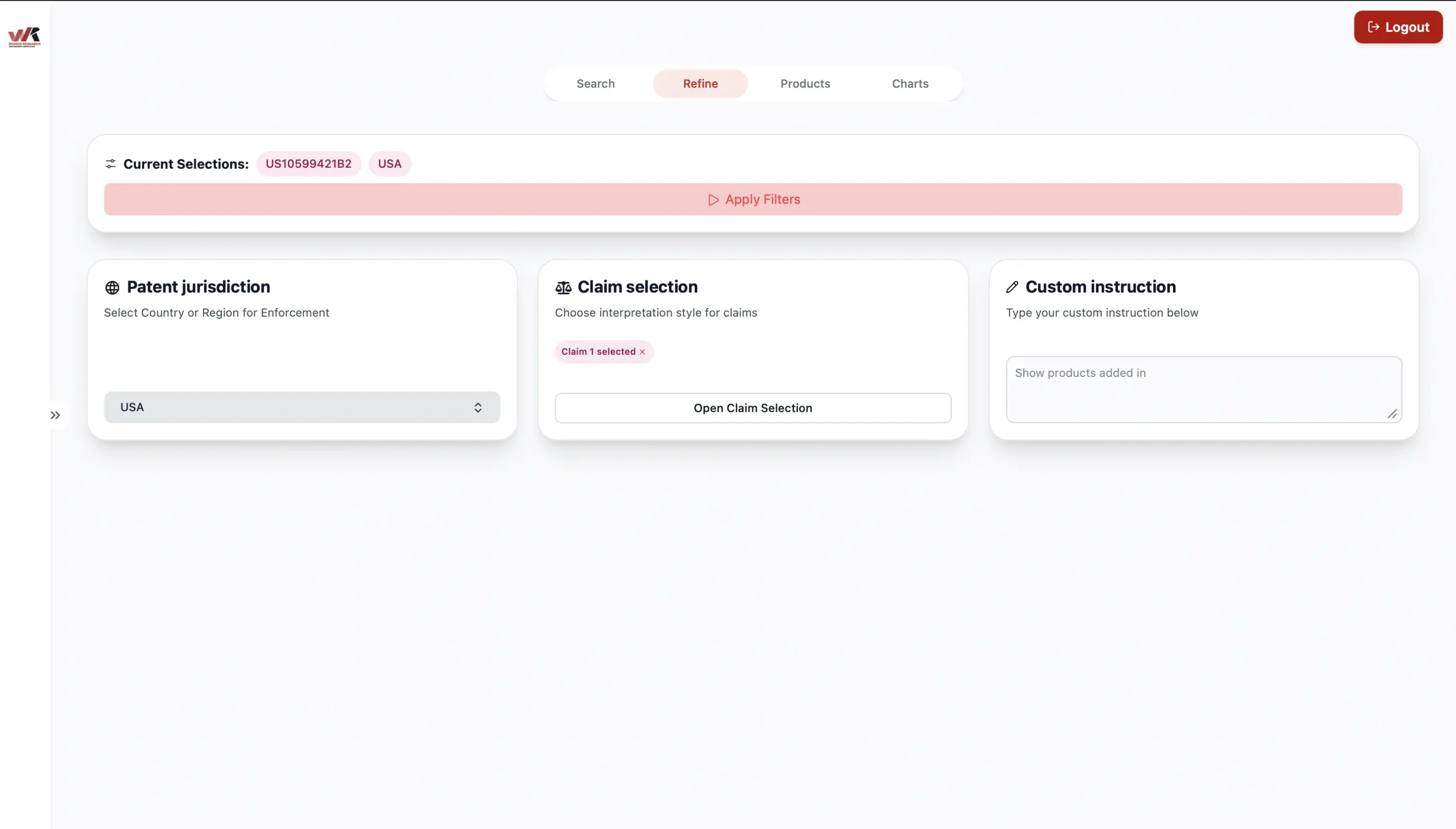 Search Strategy UI Preview
